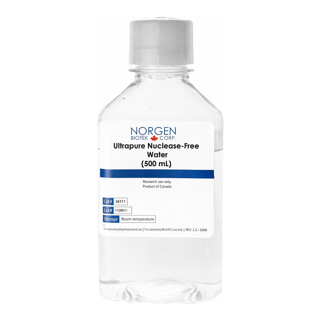Norgen Ultrapure Nuclease-Free Water - 500 mL