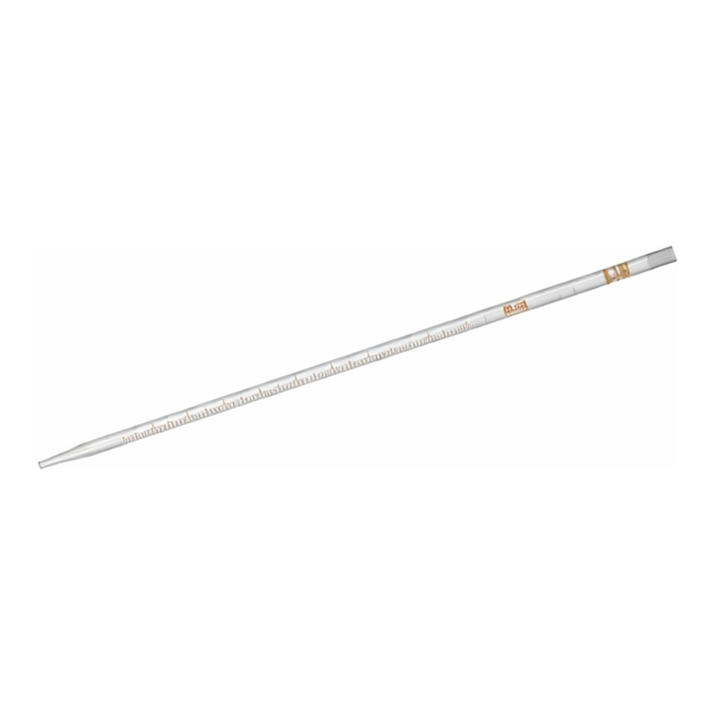 AS ONE Intermediate Measuring Pipette (large tip hole) 1mL With Test Results Document