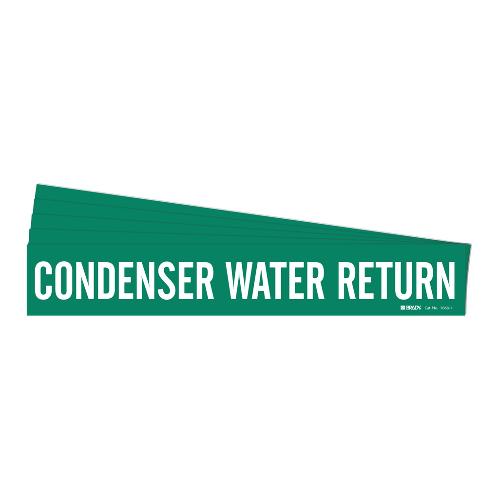 Brady CONDENSER WATER RETURN Pipe Marker