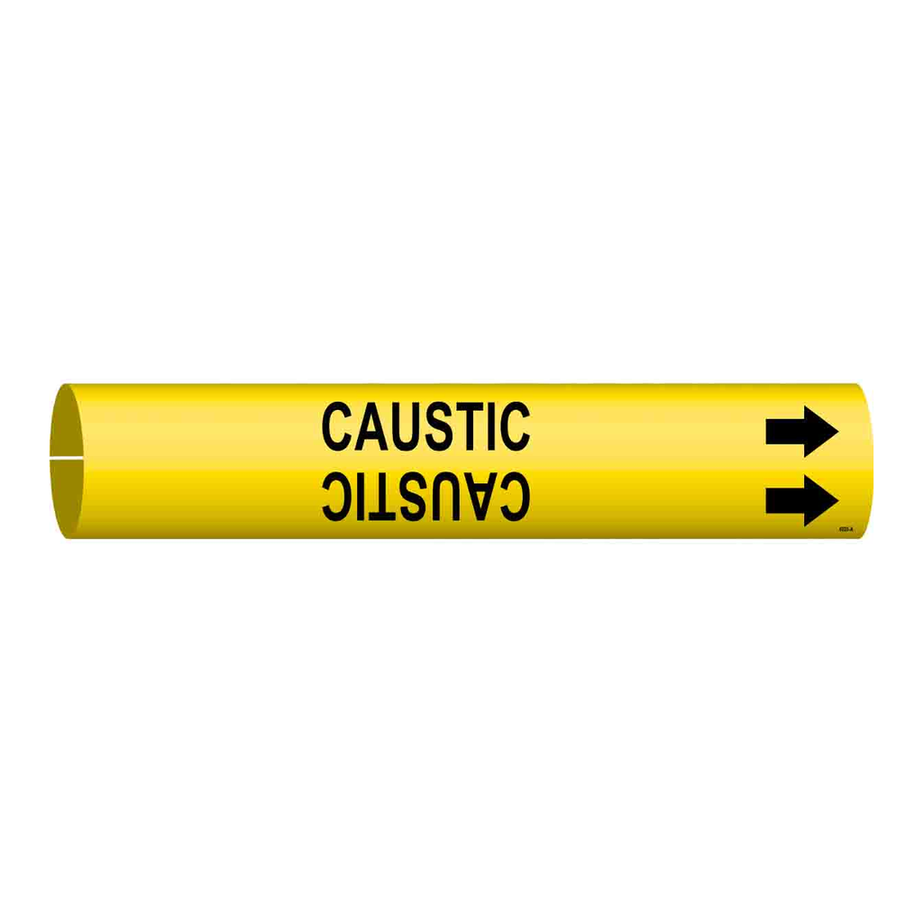 Brady CAUSTIC Snap-On/Strap-On Pipe Marker