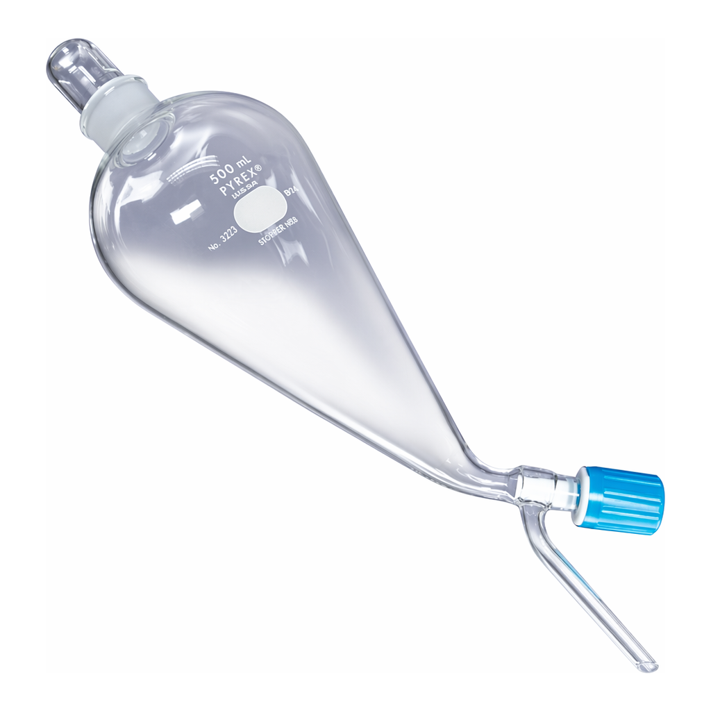 Merck Pyrex(R) Squibb separatory funnel, ST stopper, Rotaflo(R) stopcock