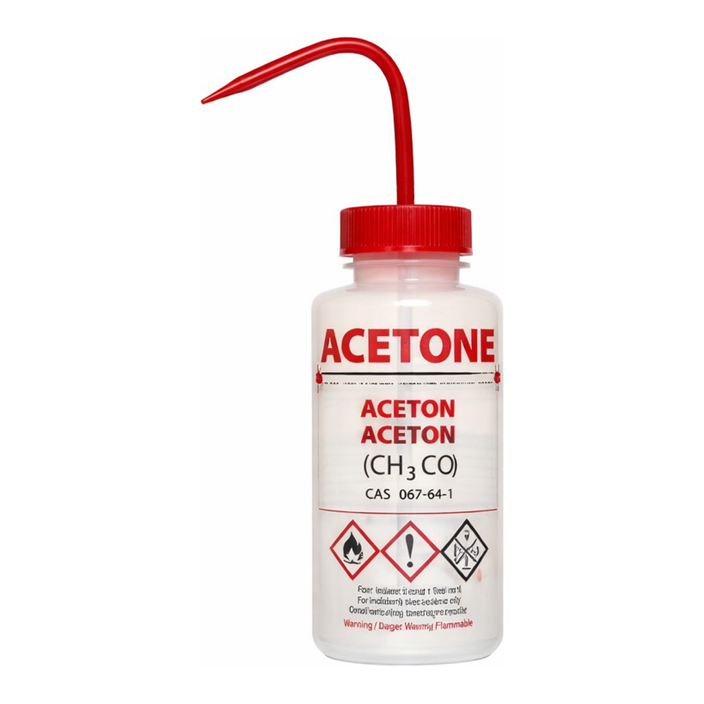 Merck AzlonÂ Multi-Lingual Safety Wash Bottles With Driplok Vapor Venting