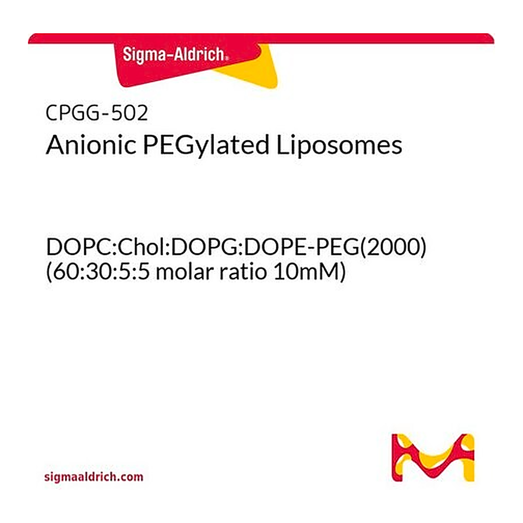 Merck ANIONIC PEGYLATED LIPOSOMES, DOPC:CHOL:&