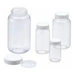 AS ONE Clear Bottle PVC Wide-Mouth, 투명 광구병(투명PVC제)