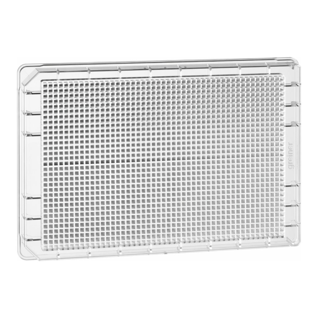 Greiner Bio One MICROPLATE, 1536 WELL, COC, F-BOTTOM,FOR COMPOUND STORAGE, CLEAR, LOW DEAD VOLUME, 15 PCS./BAG