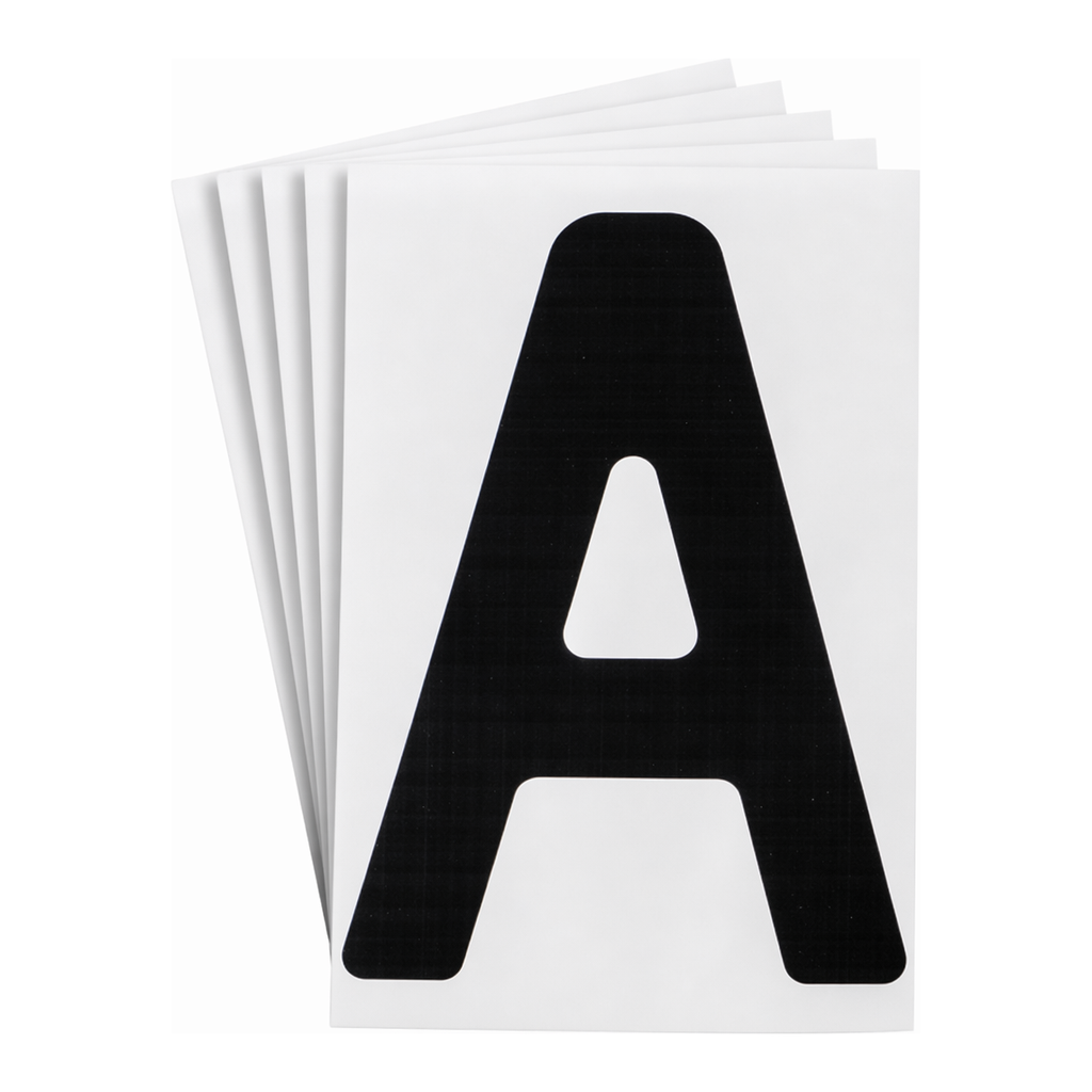 Brady 8" ToughStripe Black Numbers and Letters