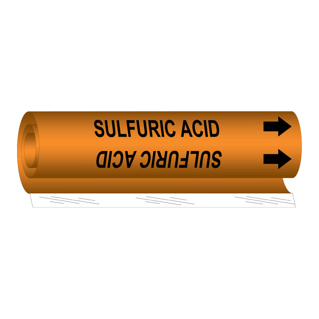 Brady SULFURIC ACID High Performance Pipe Marker