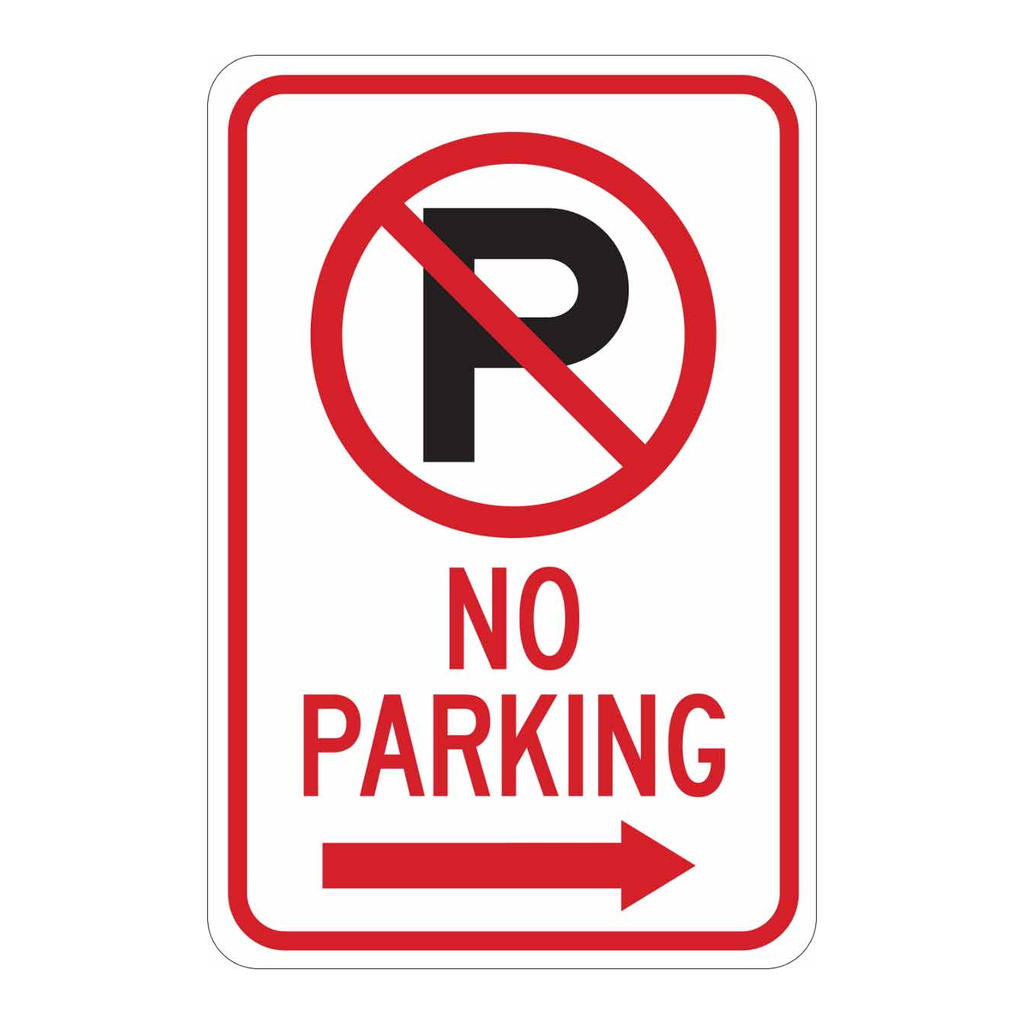 Brady No Parking Sign