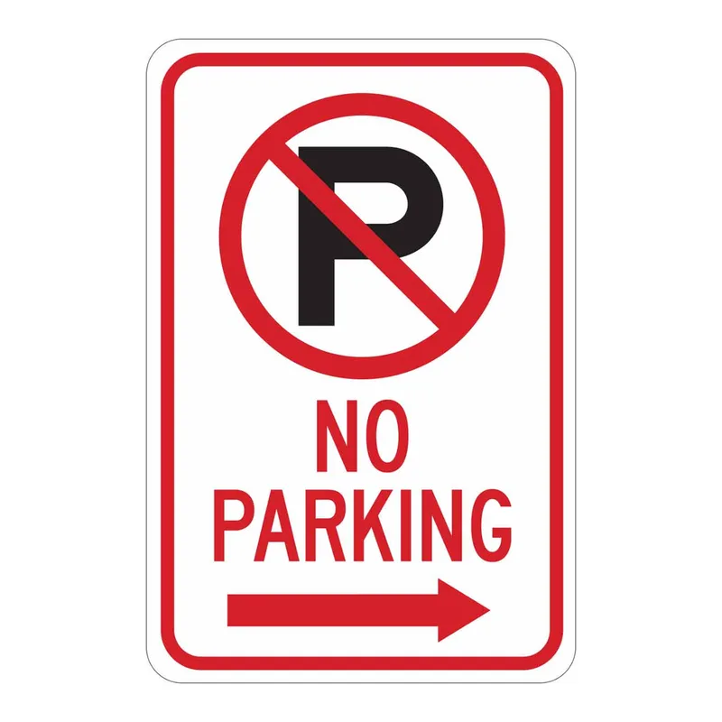 Brady No Parking Sign