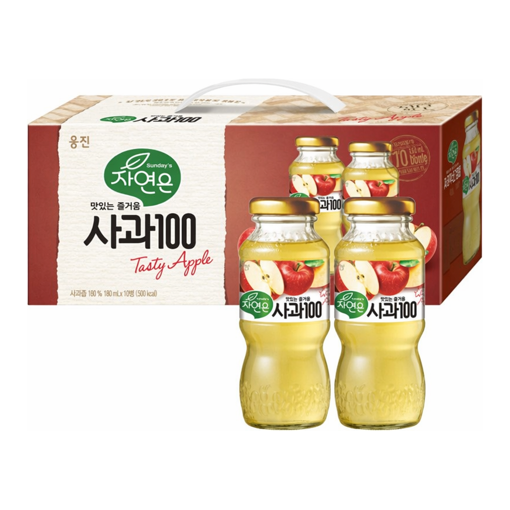 OFFICENEX [P]웅진 자연은사과미니병(180mlX12개/BOX)