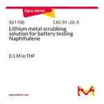 Merck Lithium metal scrubbing solution for battery testing Naphthalene