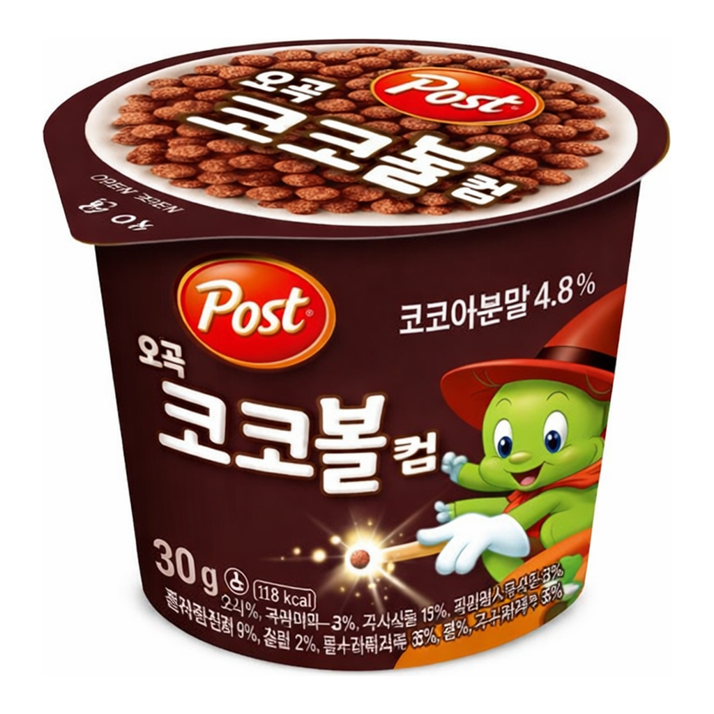 OFFICENEX [P]포스트 컵 시리얼 오곡코코볼(30g*12입)