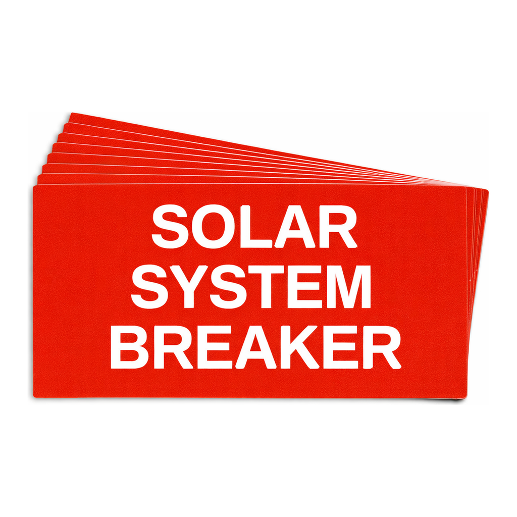 Brady Pre-Printed SOLAR BREAKER Warning Labels