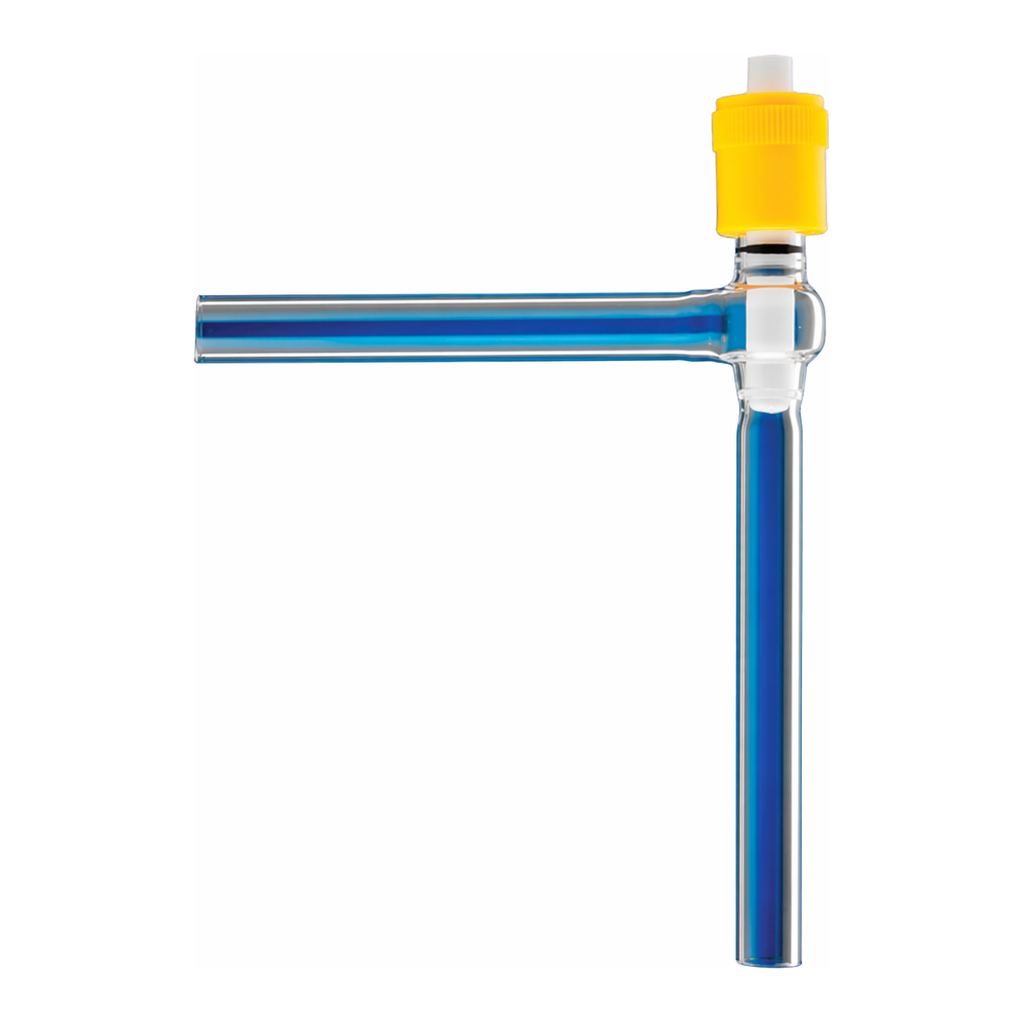 Merck J.Young high-vacuum PTFE valve, right angle