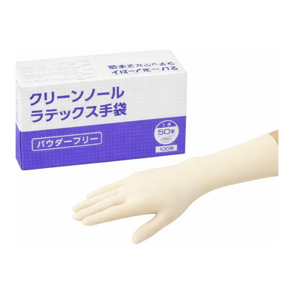 AS ONE CLEANKNOLL Latex Glove(Powder-Free) 305㎜, 클린놀 라텍스장갑(파우더프리) 305㎜