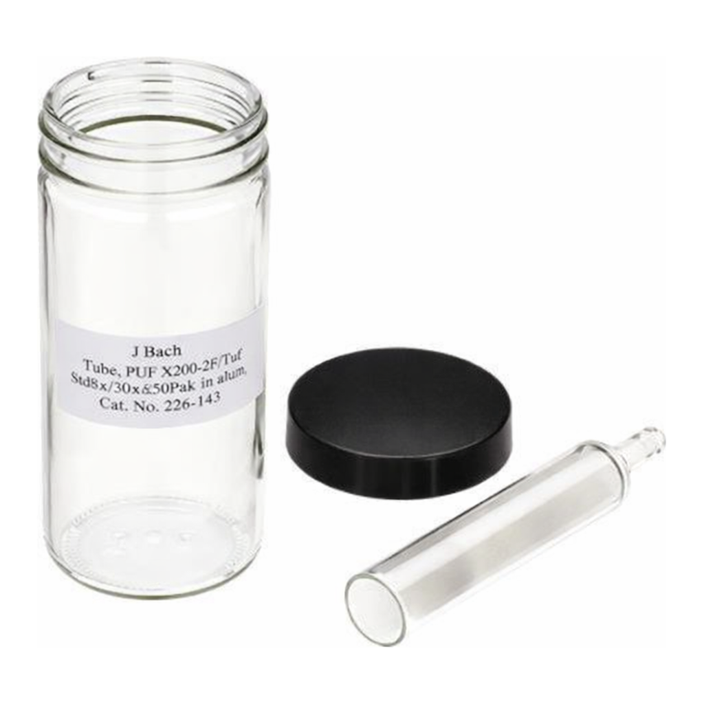 Restek PUF Cartridge, Small PUF/XAD Cartridge, 22mm OD x 100mm L, 30mm PUF/1.5g XAD-2/30mm PUF