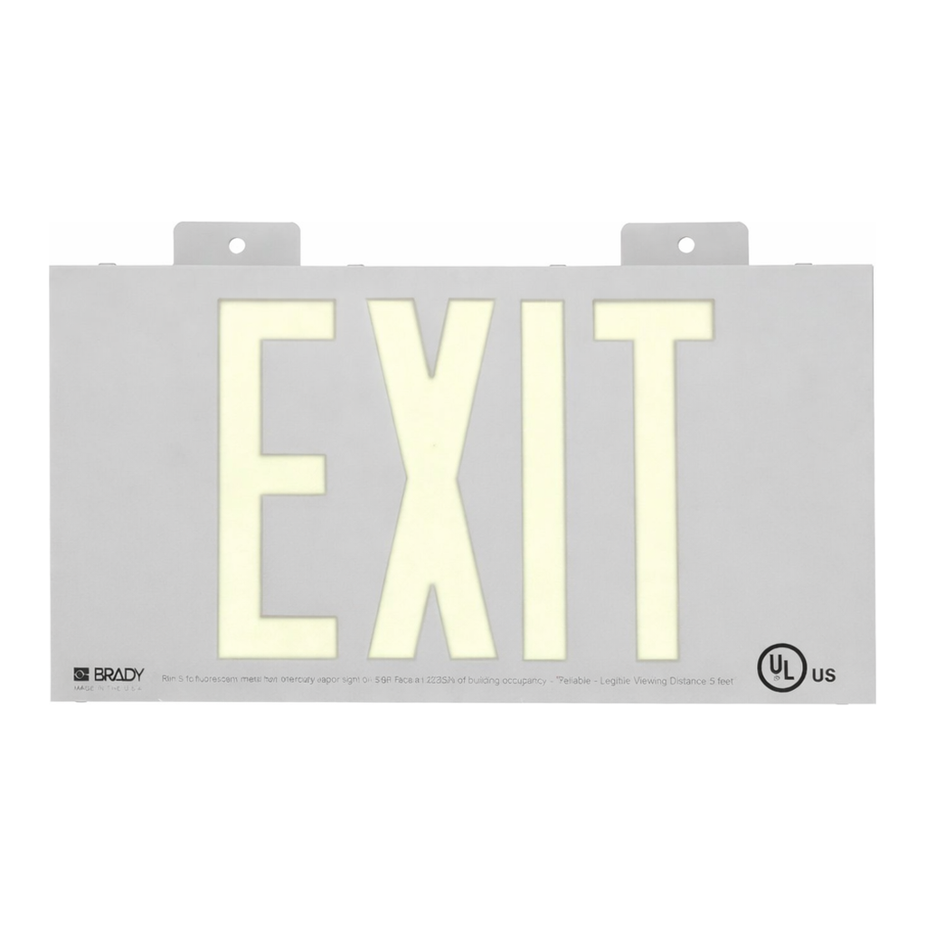 Brady BradyGlo Exit Sign