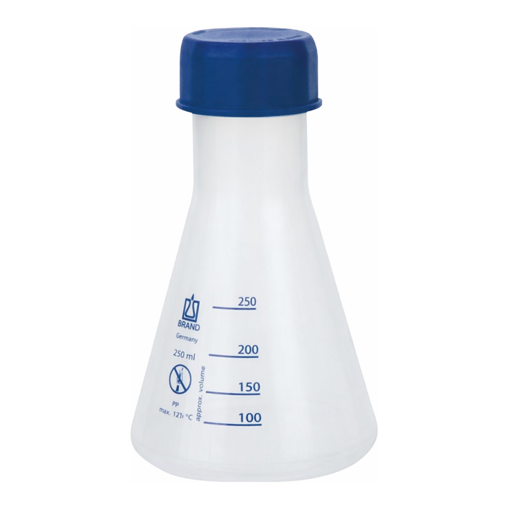 AS ONE PP Erlenmeyer Flask, PP 삼각플라스크(청색 눈금)