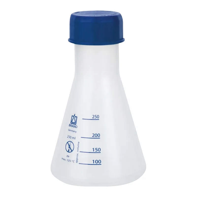AS ONE PP Erlenmeyer Flask, PP 삼각플라스크(청색 눈금)