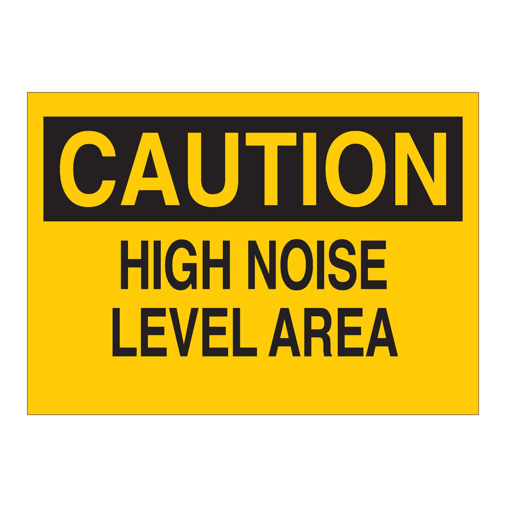 Brady CAUTION High Noise Level Area Sign