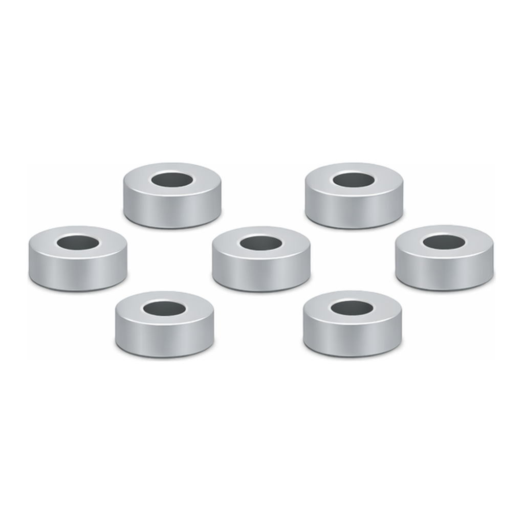 AS ONE Headspace Vial Aluminum Cap With Hole 100 Pieces