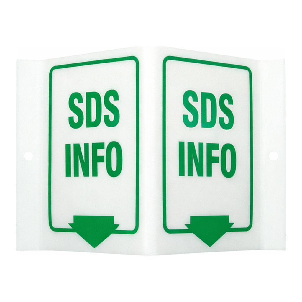 Brady V MSDS Info Sign