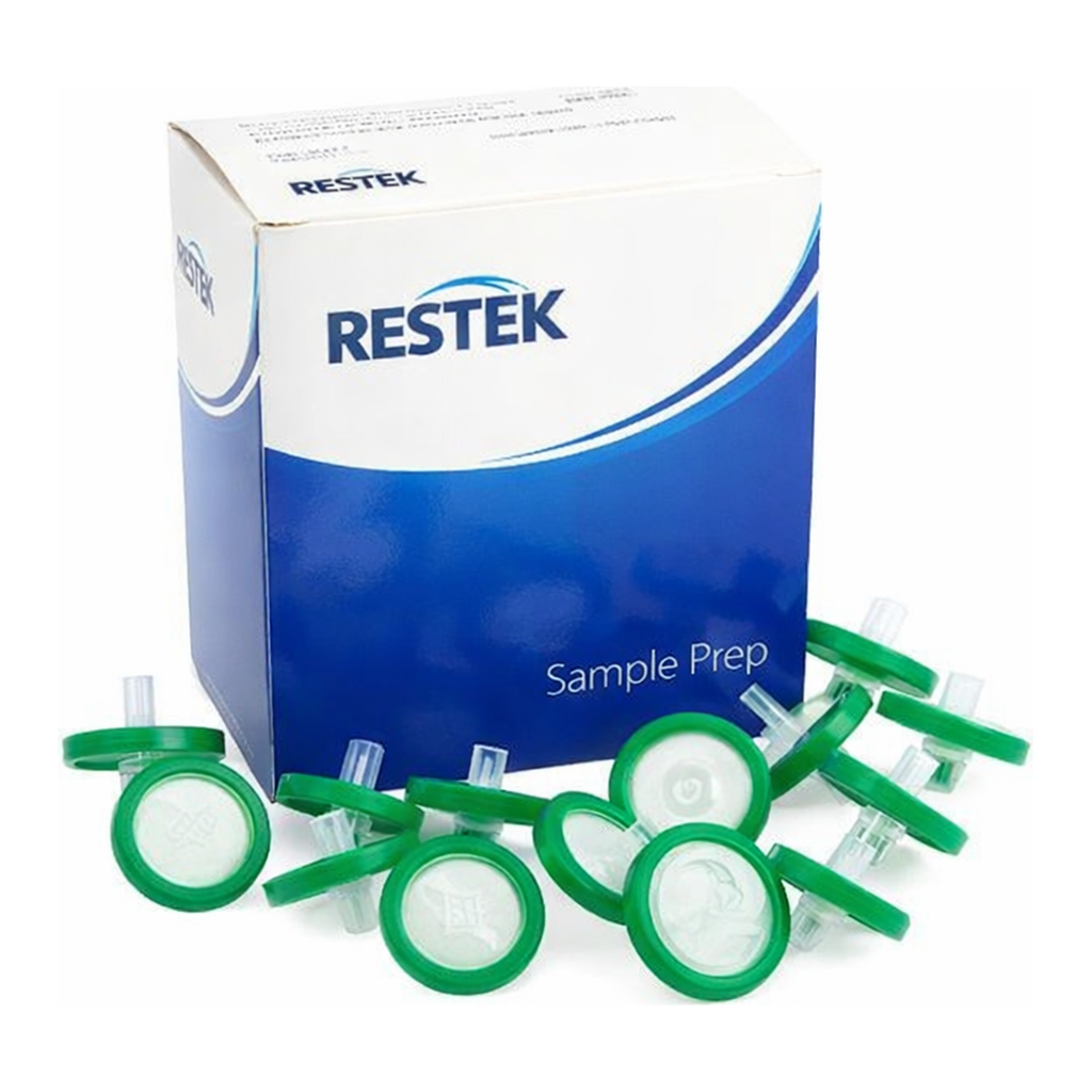 Restek Syringe Filter, 30mm, 0.45um PES Green Luer Lock 100-pk