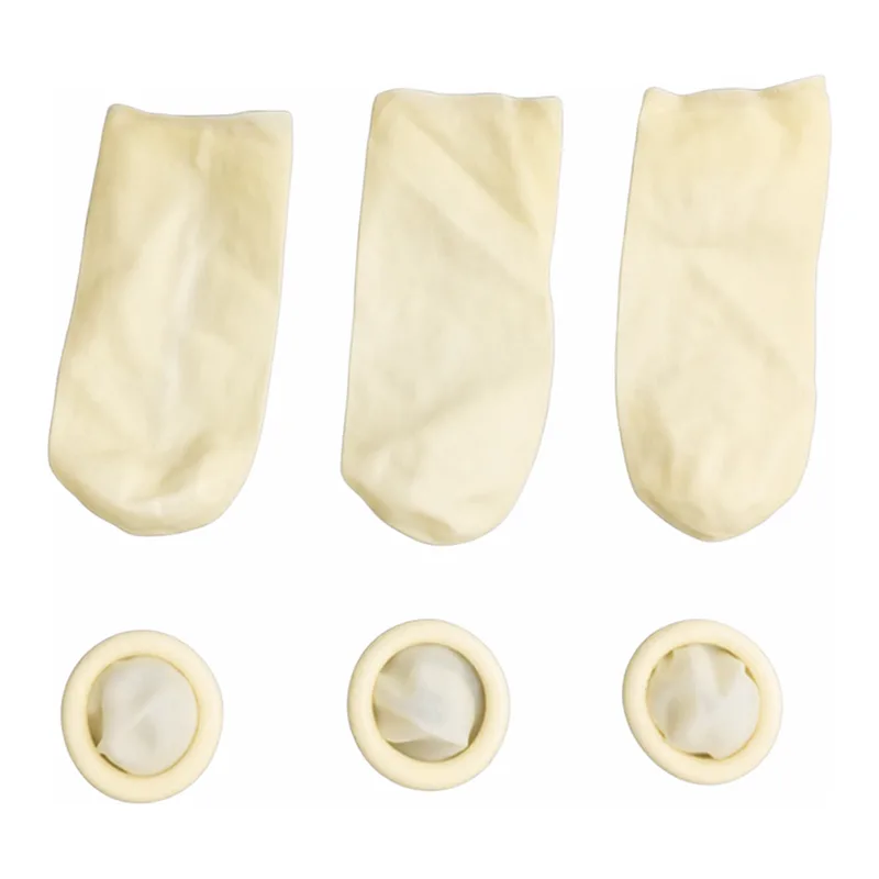 AS ONE Latex Finger Cots (Roll/Unroll Type), 천연라텍스 손가락골무(롤/언롤 타입)
