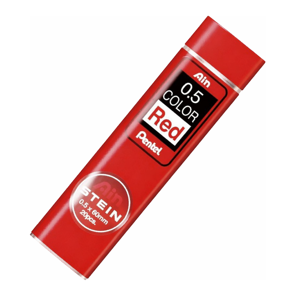 OFFICENEX 펜텔 아인 슈타인 컬러샤프심 0.5 레드 C275-RD(RED)