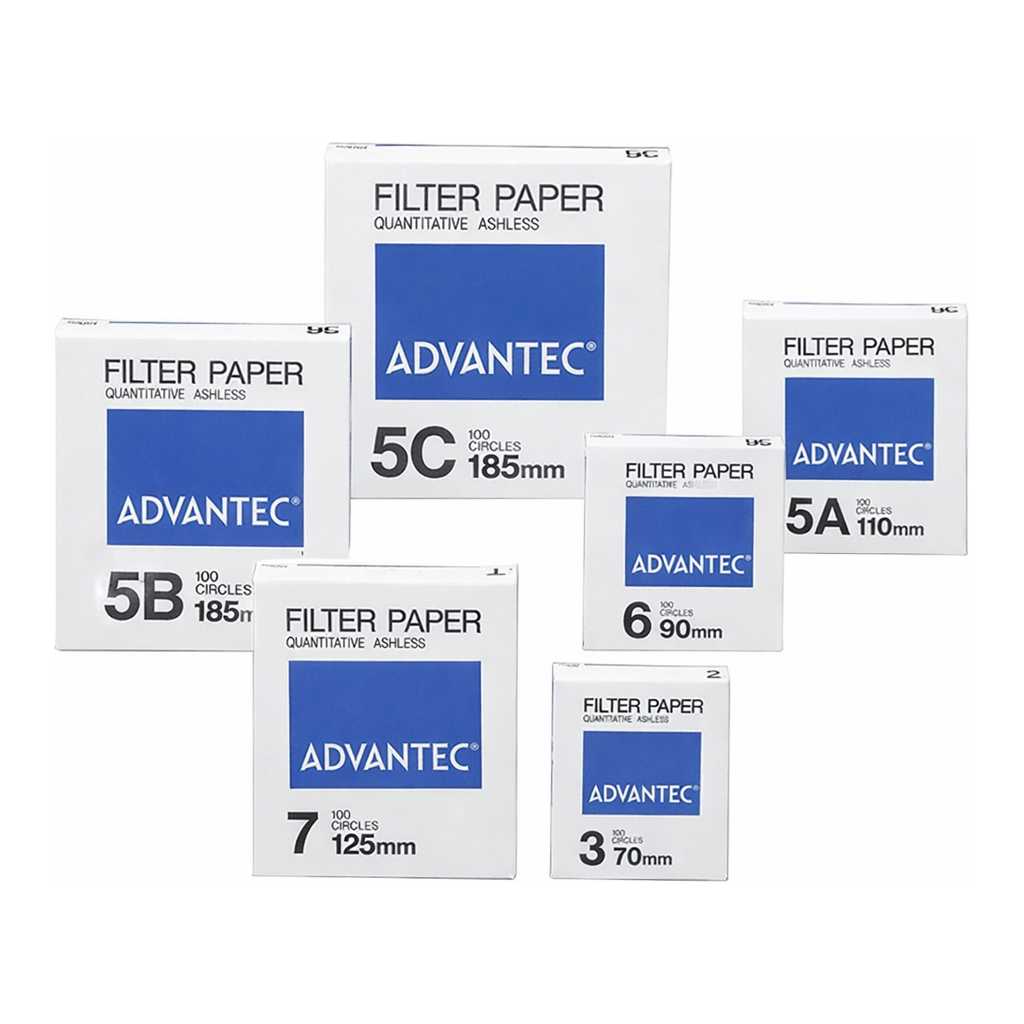 Thermo Fisher Scientific Advantec Grade 5C Ashless Quantitative Filters, <5 um, 11cm