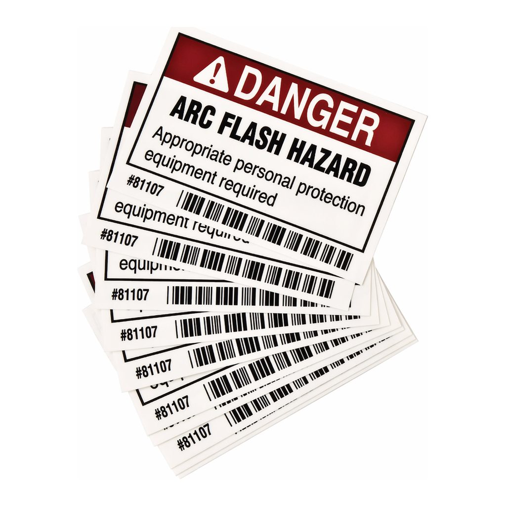 Brady DANGER Arc Flash Hazard Appropriate Personal Protection Equipment Required Labels
