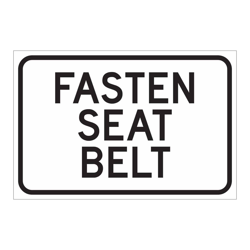 Brady Fasten Seat Belt Sign