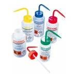 AS ONE Chemical Labeled Wide-Mouth Washing Bottle, 약품식별 광구 세척병