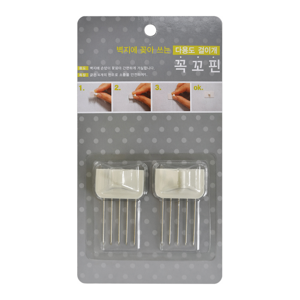 OFFICENEX 꼭꼬핀(2개입/50x30x13mm/천하지엘씨)일자형