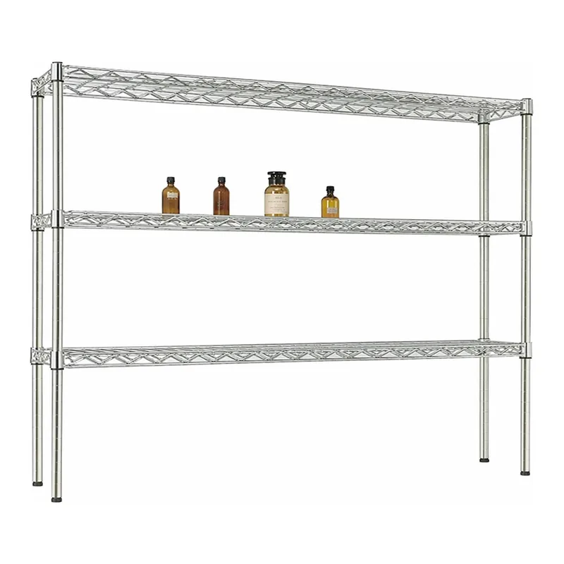 AS ONE Wire Shelf Set(for Laboratory Table), 실험대 선반세트(크롬 도금)
