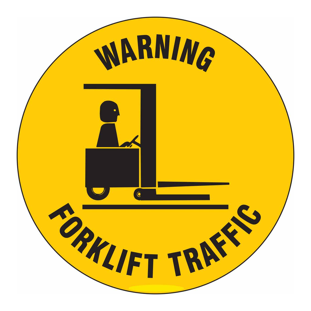 Brady WARNING FORKLIFT TRAFFIC Anti-Slip Floor Sign