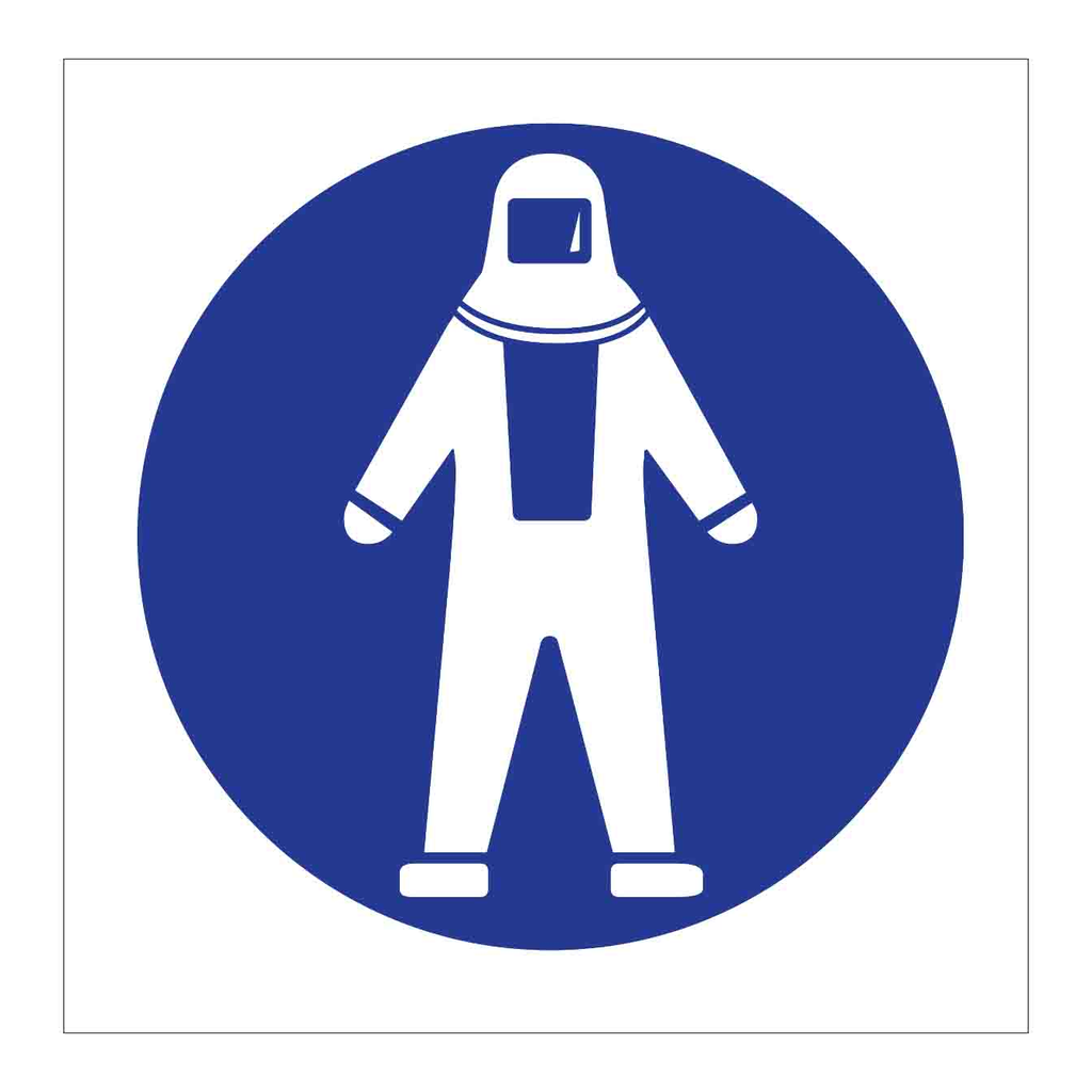 Brady Full Protection Suit Symbol Labels