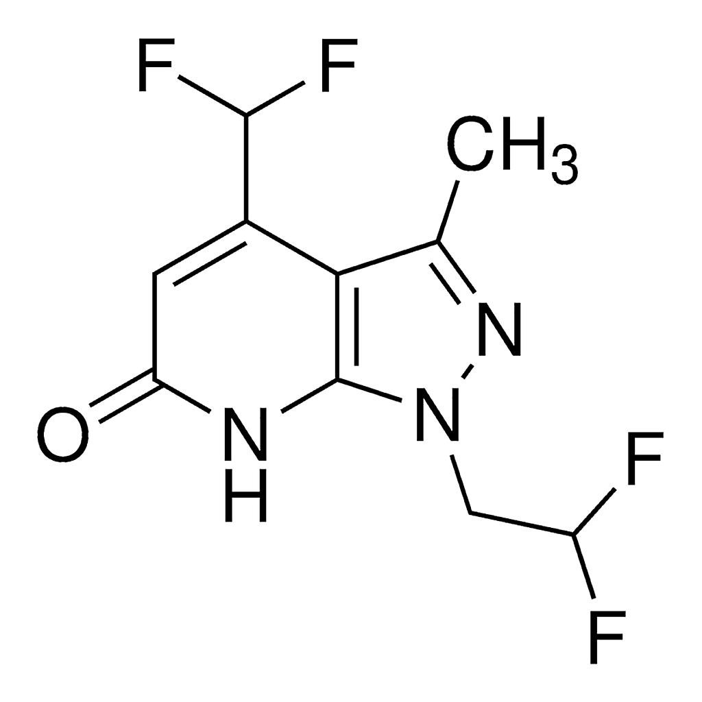Merck 1-(2,2-Difluoroethyl)-4-(difluoromethyl)-3-methyl-1,7-dihydro-6H-pyrazolo[3,4-b]pyridin-6-one