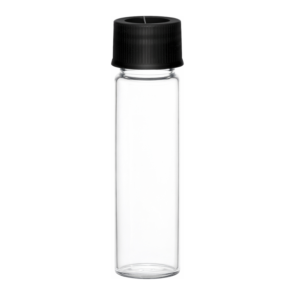 Waters LCGC Certified Clear Glass 15 x 45 mm Screw Neck Vial, with Cap and PTFE/Silicone Septum, 4 mL Volume, 100/pk