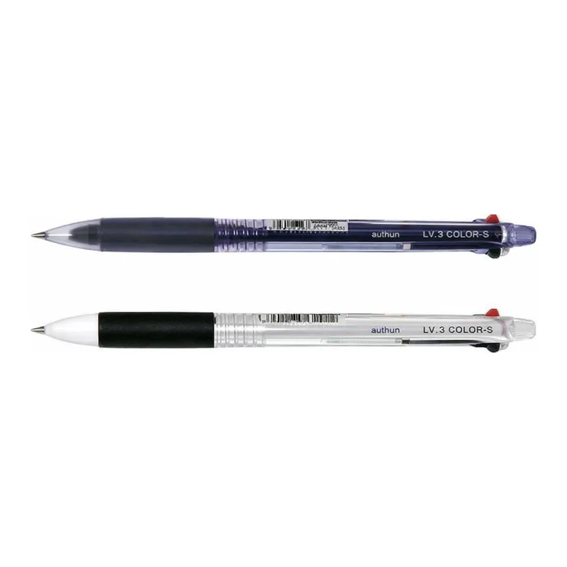 OFFICENEX 문화 초저점도2색볼펜 (에스볼펜/2색볼펜/0.7mm/색생랜덤)