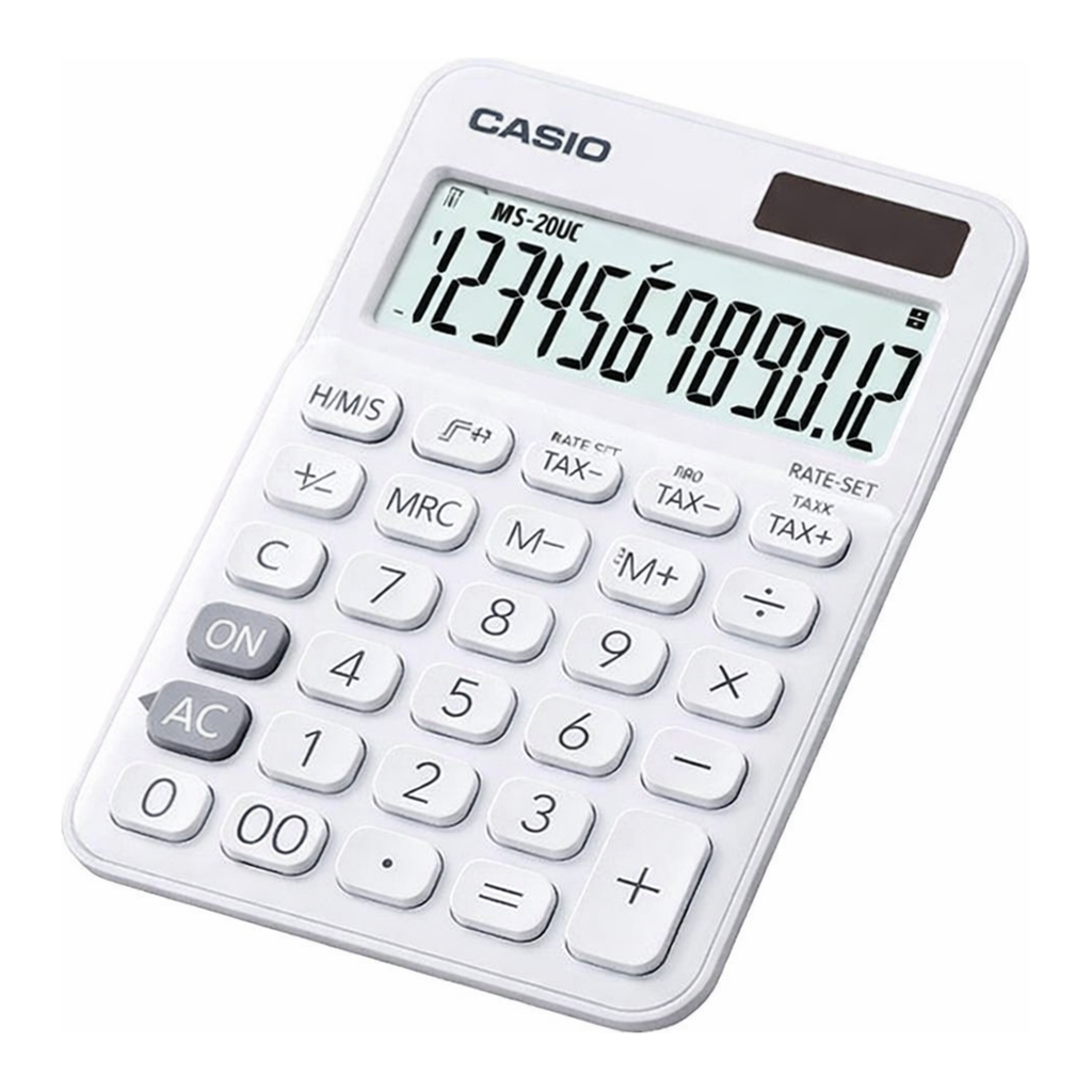 OFFICENEX 카시오 컬러계산기(MS-20UC/화이트)