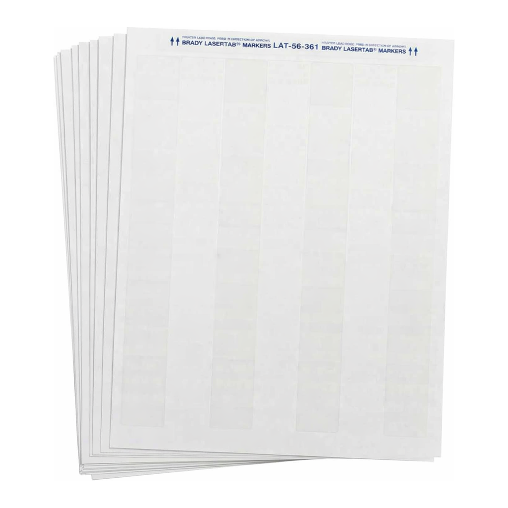 Brady LaserTab Series Self-Laminating Polyester Labels