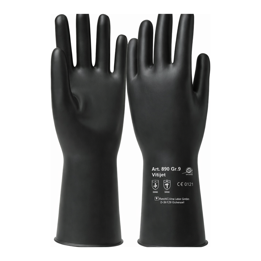 Merck Vitoject(TM) fluorocarbon rubber gloves