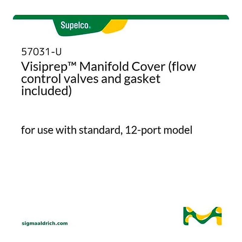 Merck V.M.COVER W/12 CONTROL VALVESAND GASKET