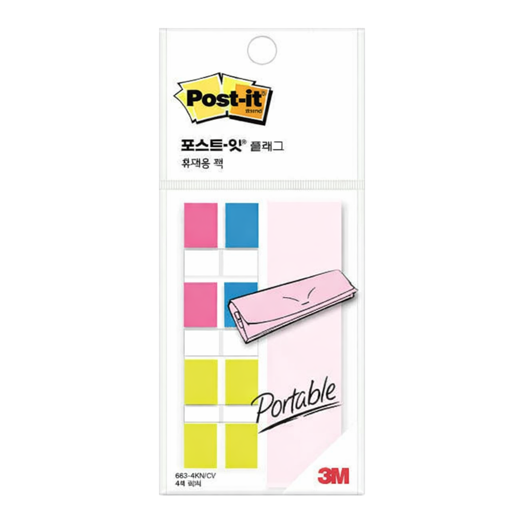 OFFICENEX 3M 포스트잇 플래그 분류용(필름) 683-4KN CV(커버 플래그)