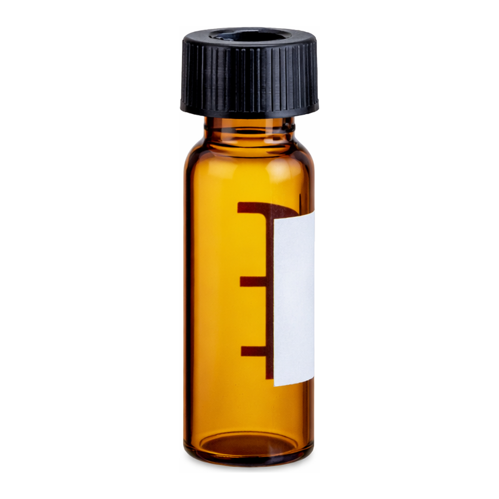 Waters TruView pH Control LCMS Certified Amber Glass, 12 x 32 mm, Screw Neck Vial, with Cap and preslit PTFE/Silicone Septum, 2 mL Volume, 100/pk