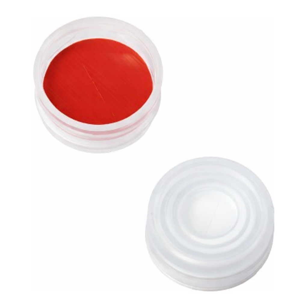 Restek Snap Top Vial Caps, 11mm, Clear, PTFE/Silicone w/Slit 1000-pk