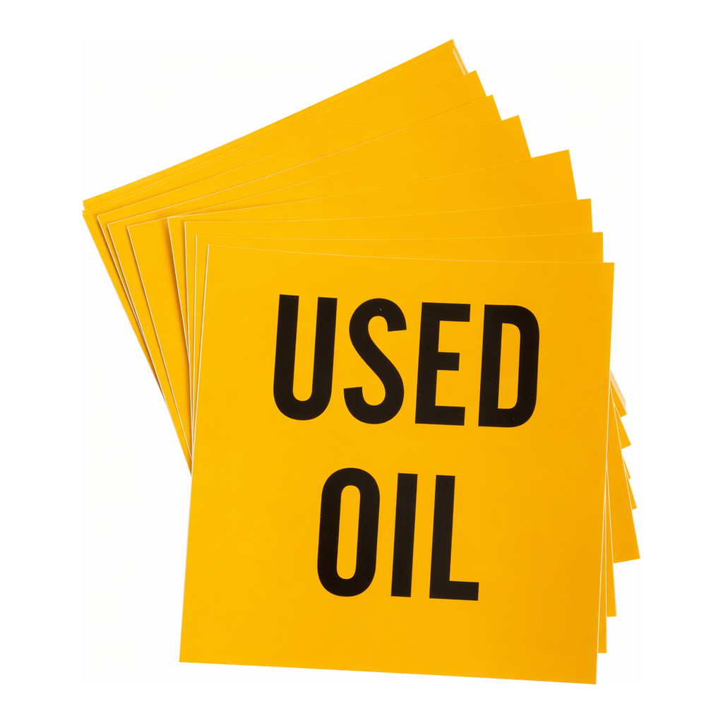 Brady Used Oil Labels
