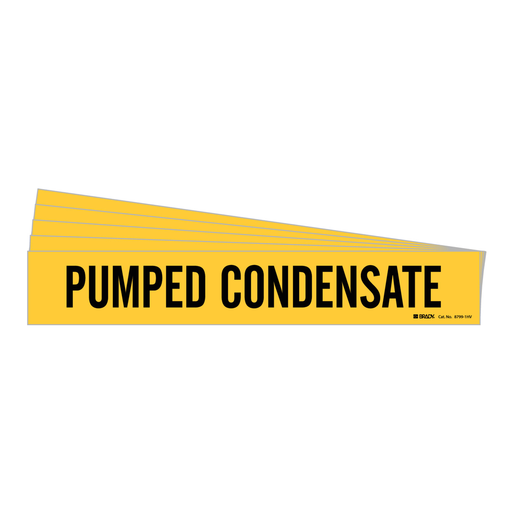 Brady PUMPED CONDENSATE Pipe Marker