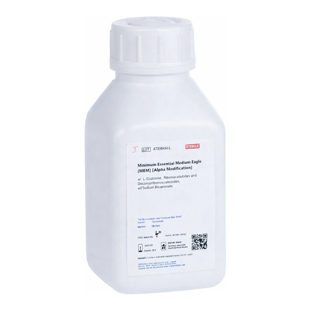 Himedia Minimum Essential Medium Eagle (MEM) (Alpha Modification) w/ L-Glutamine, Ribonucleosides and Deoxyribonucleosides w/o Sodium bicarbonate